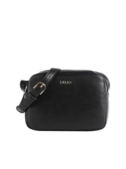 Borsa a tracolla donna in ecopelle nera LIU JO | AA4282-E002222222